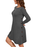 Chiclily Women's Tunic Sweater Dress Loose Fitting Winter Dress for Women