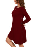 Chiclily Women's Tunic Sweater Dress Loose Fitting Winter Dress for Women