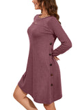 Chiclily Women's Tunic Sweater Dress Loose Fitting Winter Dress for Women
