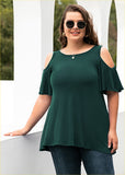 Neck Top Loose Blouse Shirts