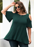 Neck Top Loose Blouse Shirts