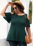 Neck Top Loose Blouse Shirts