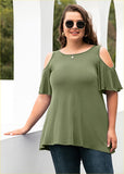 Neck Top Loose Blouse Shirts