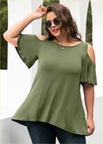 Neck Top Loose Blouse Shirts