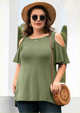 Neck Top Loose Blouse Shirts