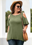 Neck Top Loose Blouse Shirts