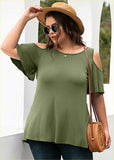 Neck Top Loose Blouse Shirts