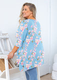 Ladies Crewneck Swing Tunic Top