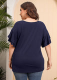 Plus Size Short Sleeve Tunic