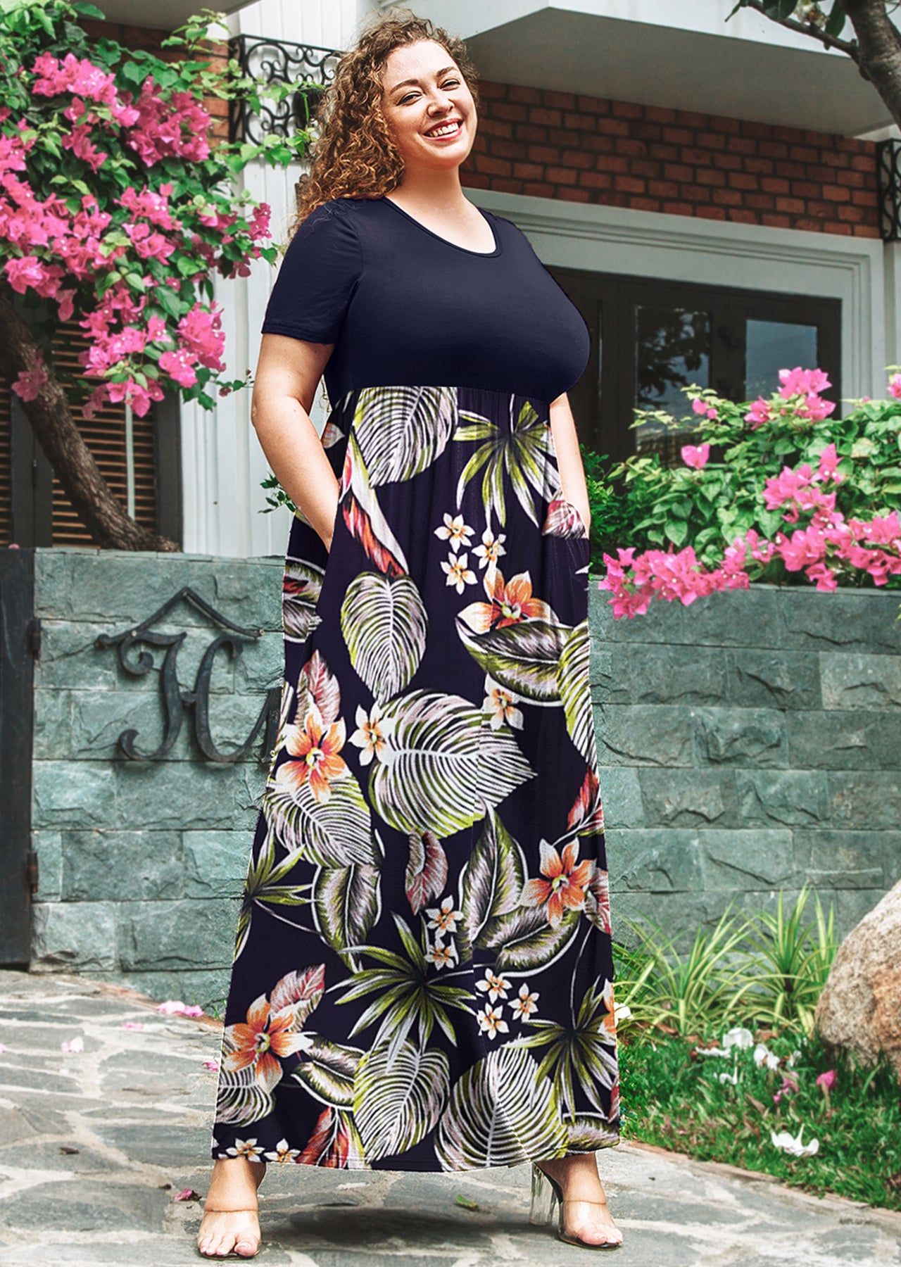 maxi petite summer dresses PRETTYGARDEN Women's Dress Casual Wrap Floral Boho Short S A lightweight linen Dresses Women's Summer Maxi Dress