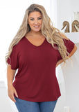 Short Sleeve Tunic Cold Shoulder Shirt