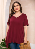 Summer Tunic Short Sleeve Swing Tee