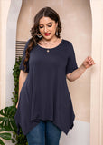 Summer Tunic Short Sleeve Swing Tee