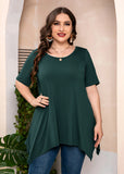 Summer Tunic Short Sleeve Swing Tee