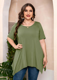 Summer Tunic Short Sleeve Swing Tee