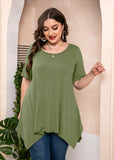 Summer Tunic Short Sleeve Swing Tee