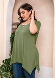 Summer Tunic Short Sleeve Swing Tee